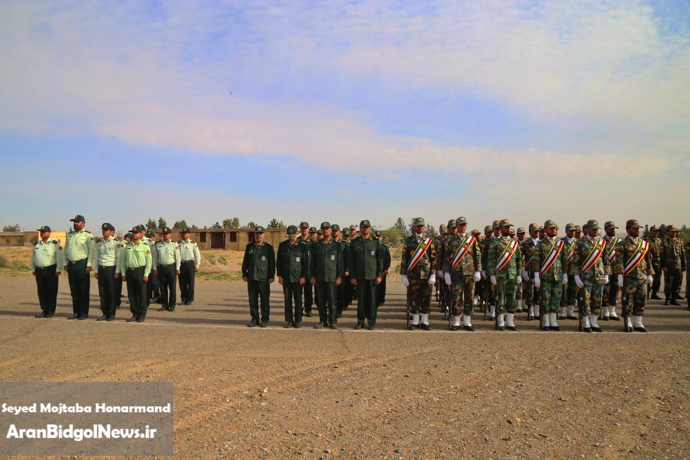  گزارش تصویری صبحگاه مشترک نیروهای مسلح به مناسبت روز ارتش در پادگان شهید کبریایی